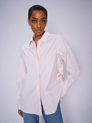 MMElinda Leafy Stripe Shirt