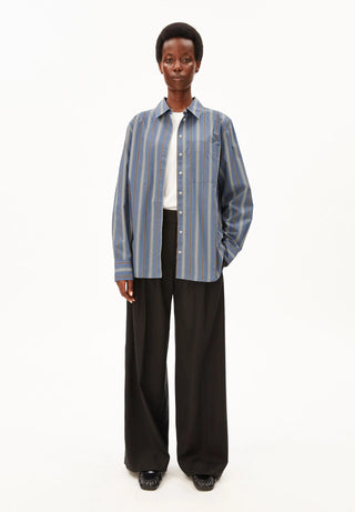 Stripe Loose Shirt - Claystone/Sandstone