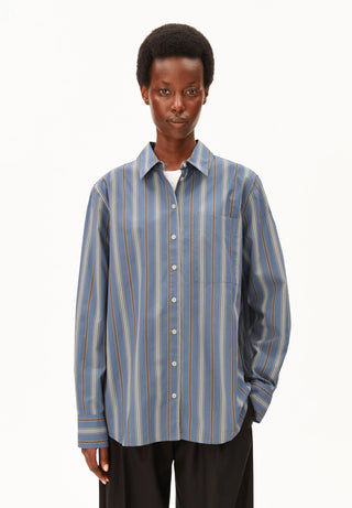 Stripe Loose Shirt - Claystone/Sandstone