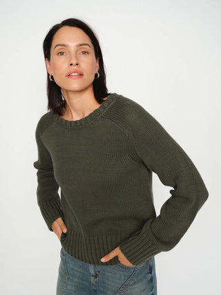 MMRola Bine Crewneck Knit in Olive Night