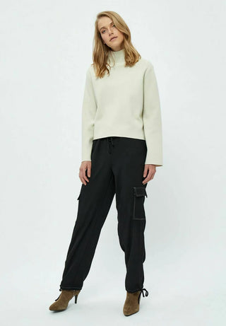 MSLupi High Neck Knit Pullover Light Birch