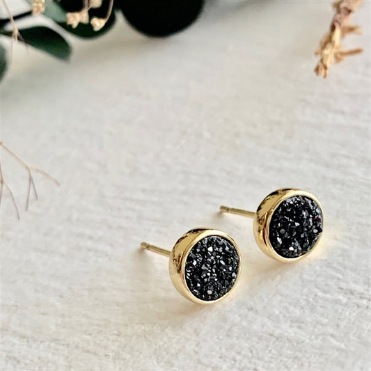 Zella Stuf Earrings in Jet Black