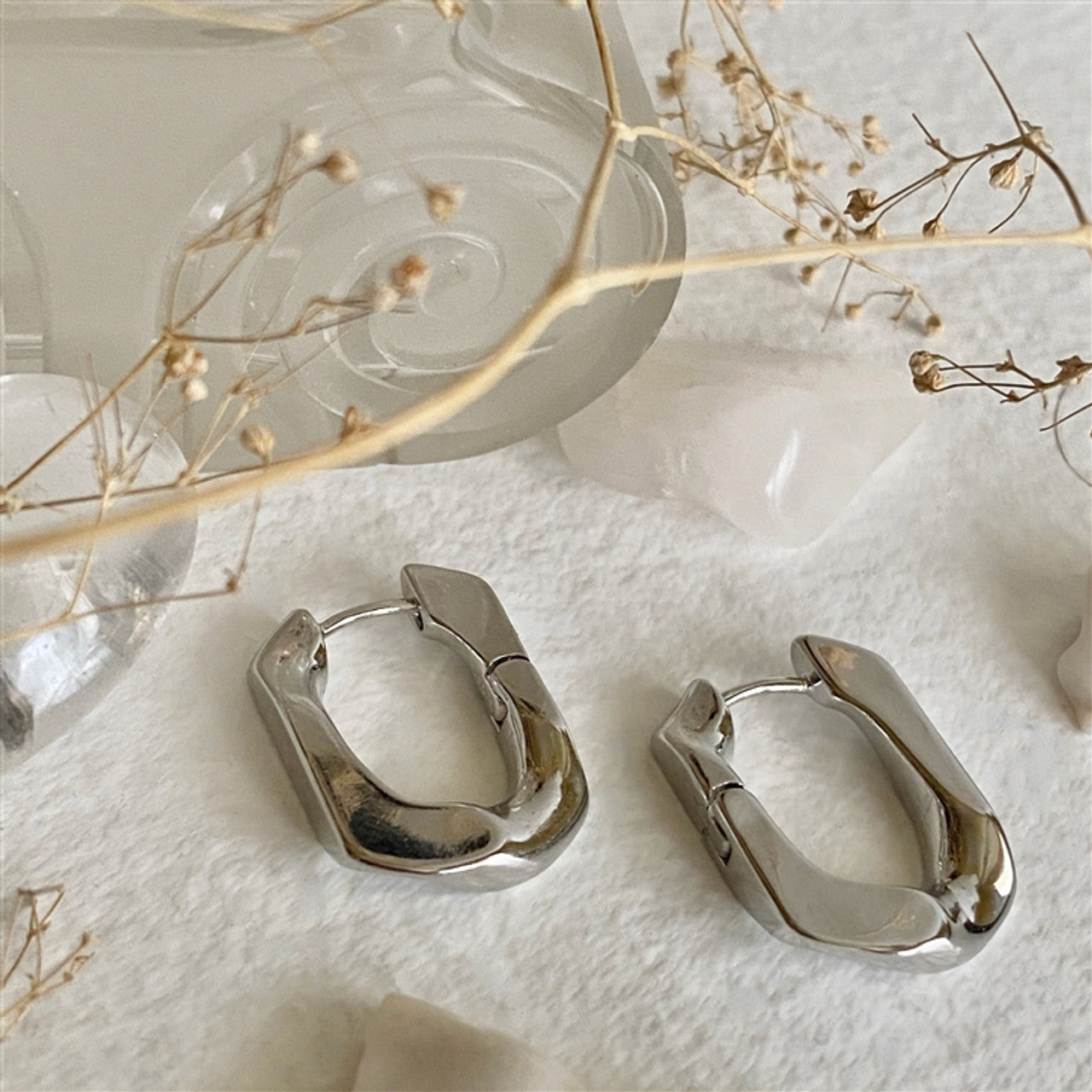 Cubanos Hoops in Silver