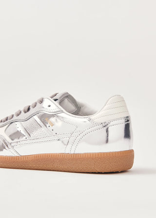 TB.490 RIFE SHIMMER SILVER CREAM LEATHER SNEAKERS