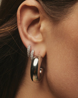 NOEMI HOOPS- Silver