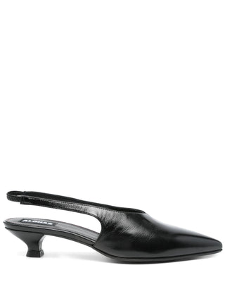EROS BLACK LEATHER PUMPS