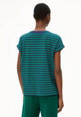 IDAARA STRIPES Organic Cottton- Emerald Green