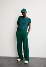 IDAARA STRIPES Organic Cottton- Emerald Green
