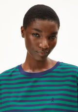 IDAARA STRIPES Organic Cottton- Emerald Green