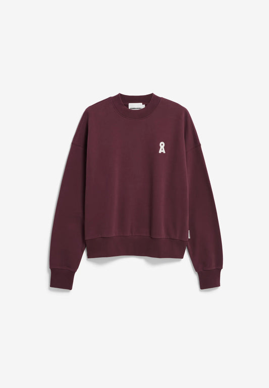 ICONIC A ALIZAA Sweat - dark cranberry