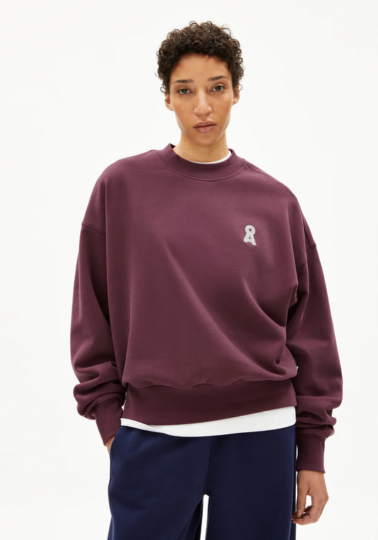 ICONIC A ALIZAA Sweat - dark cranberry