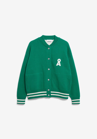 Iconic A Aalison Jackets in Emerald Green/ Oatmilk