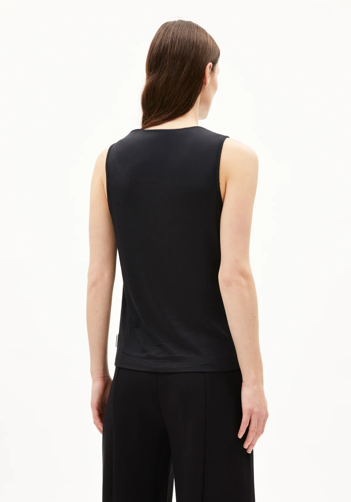 LAMINIAA TOP MADE OF TENCEL™ LYOCELL MIX- Black