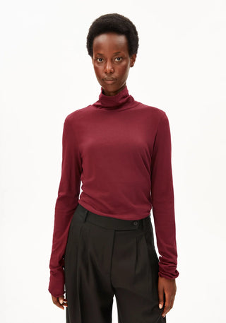 Grazilianaa Soft Longsleeve in Velvet Red