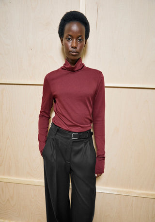 Grazilianaa Soft Longsleeve in Velvet Red