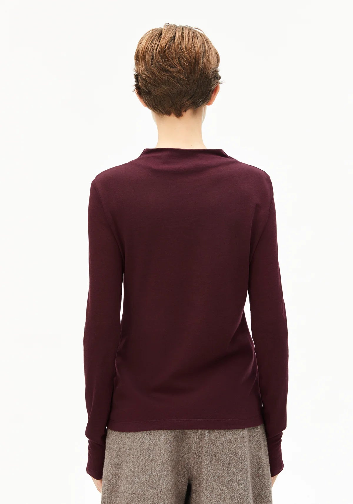 Calunaa Shirt in Dark Cranberry