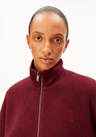 Cotton Fleece Jacket - Velvet Red