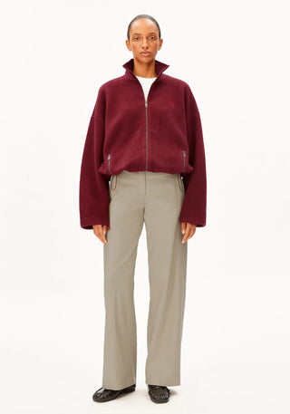 Cotton Fleece Jacket - Velvet Red