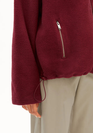 Cotton Fleece Jacket - Velvet Red