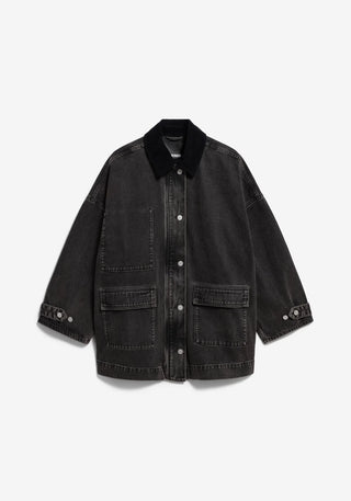 Cord Collar Denim Jacket