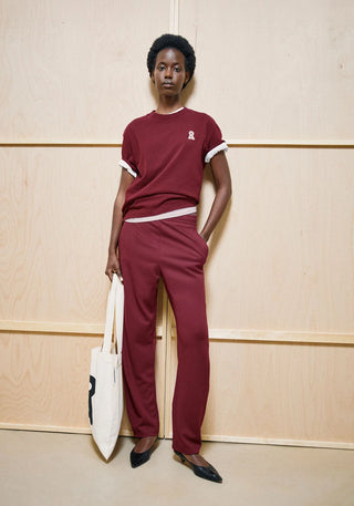Basic Jersey Barrel Pant - Velvet Red