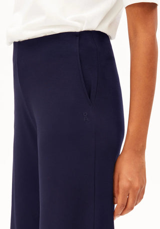Basic Jersey Wide Leg Pant - Tinted Navy