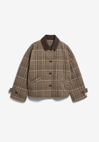 Check Wool Barn Jacket