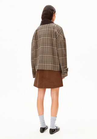 Check Wool Barn Jacket