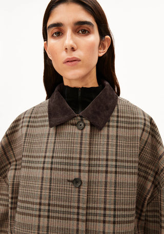 Check Wool Barn Jacket