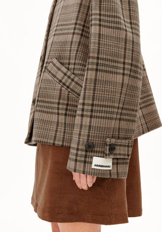 Check Wool Barn Jacket