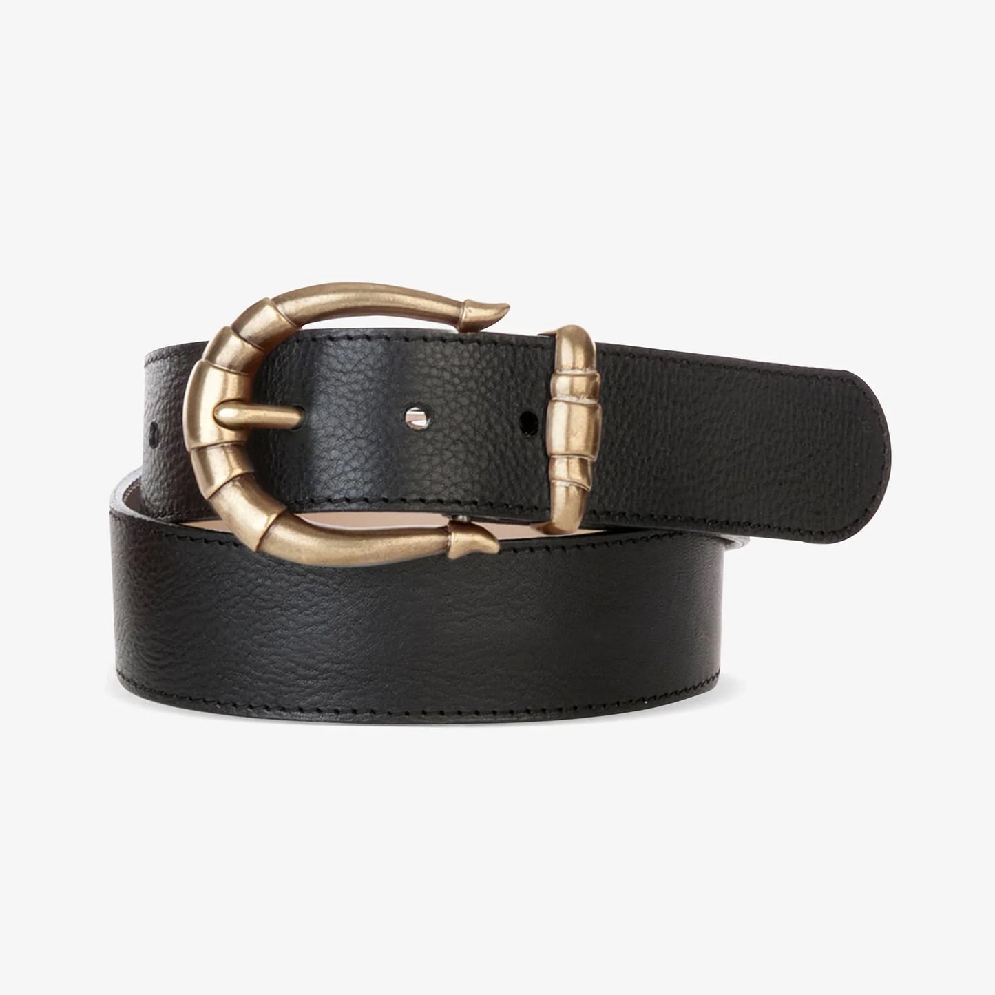 Roza Vachetta Black Leather Belt