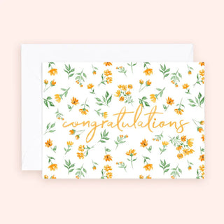 Mini Card - Floral Congratulations Enclosure Card