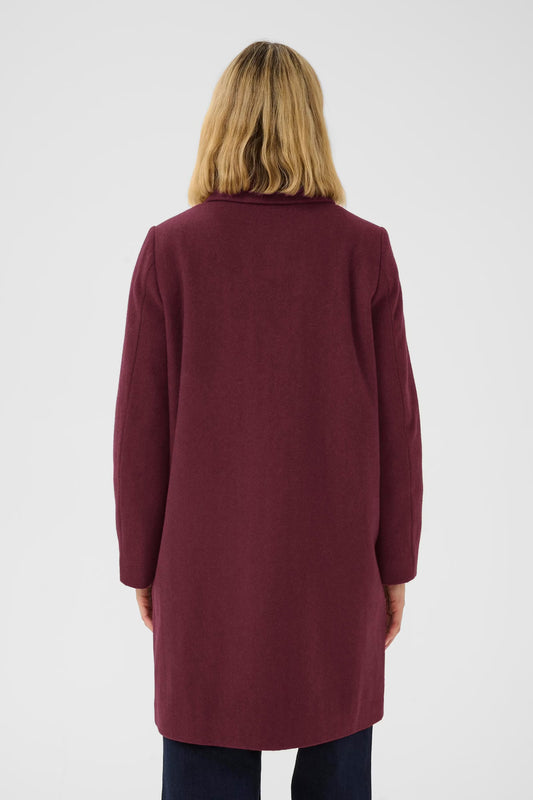 Kamillas Coat in Tawny Port Melange