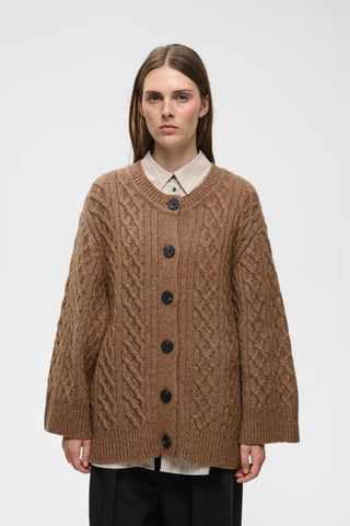 TaieIW Cardigan in Tobacco Brown