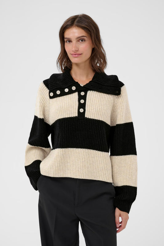 SimraPW Pullover in French Oak & Black