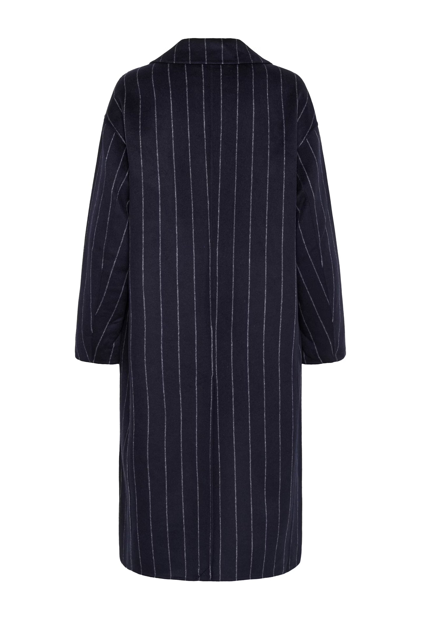 LorelaisPW Coat in Dark Navy Pinstripe