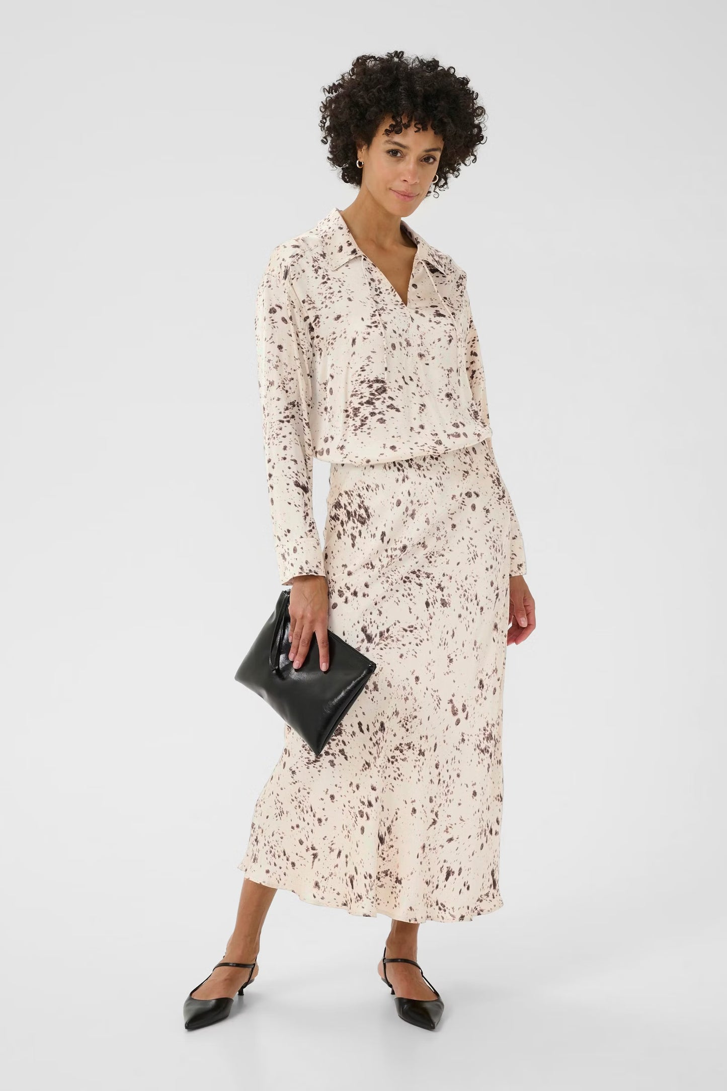 LaurinaPW Skirt in French Oak Scattered Print