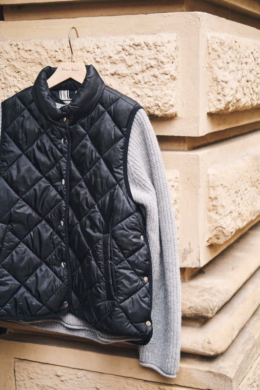 SidsePW Waistcoat in Black