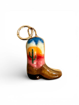 Cowboy Boot Charm: (More Colours)