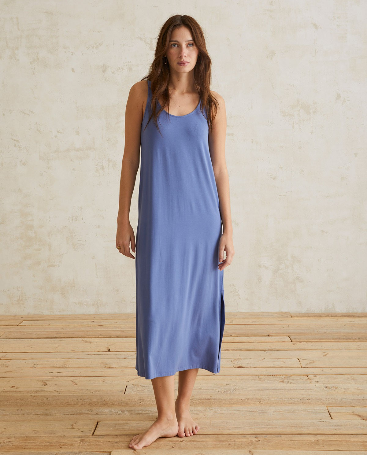 Long Flowy Dress - Indigo