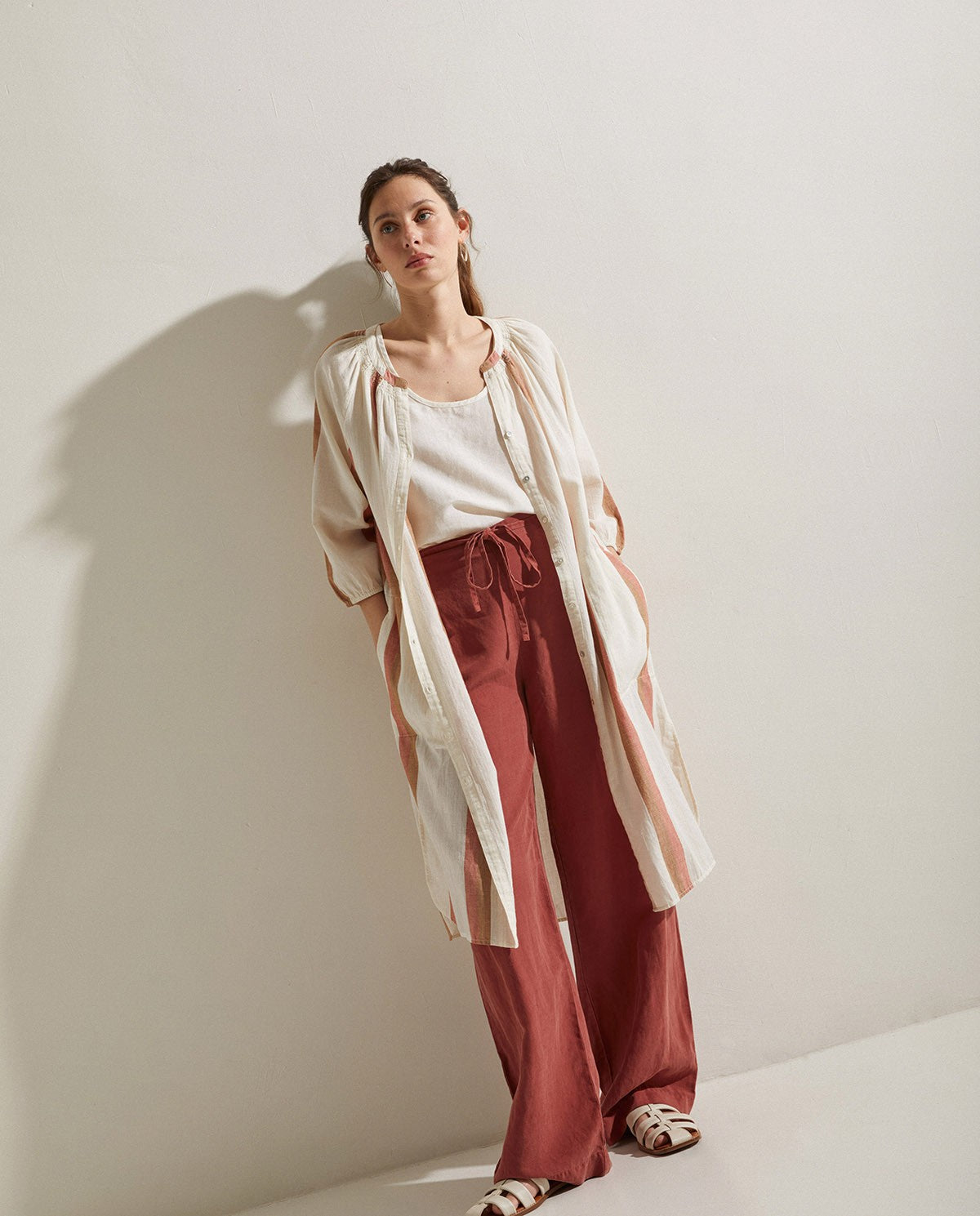 Linen Drawstring Trouser