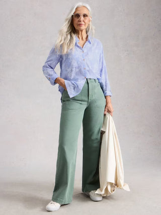 Sophie Jacquard Shirt Blue Multi