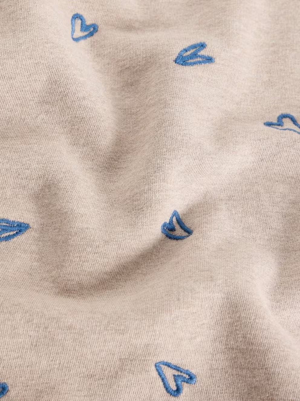 Heart Embroidered Sweatshirt