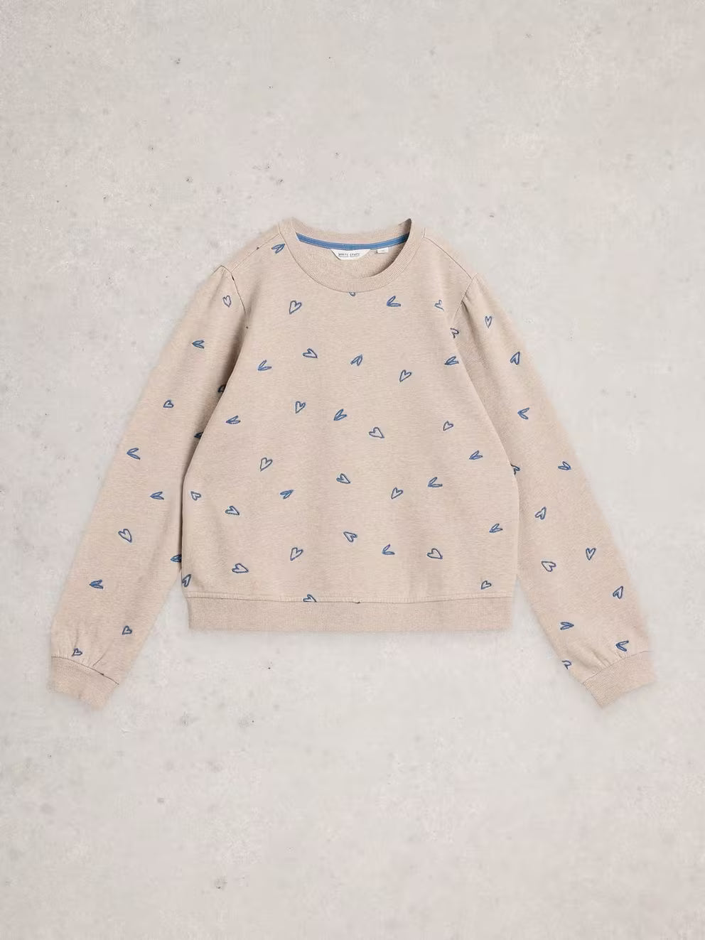 Heart Embroidered Sweatshirt