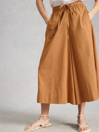 Lauryn Poplin Wide Leg Crop