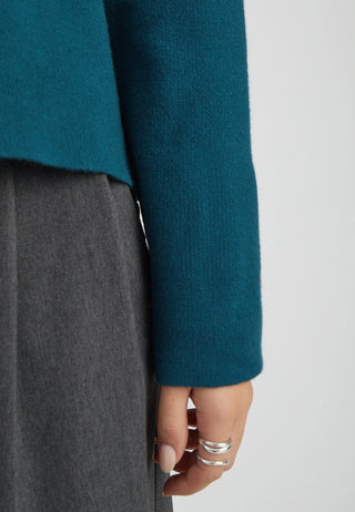 MSLupi High Neck Knit Pullover in Green Gables