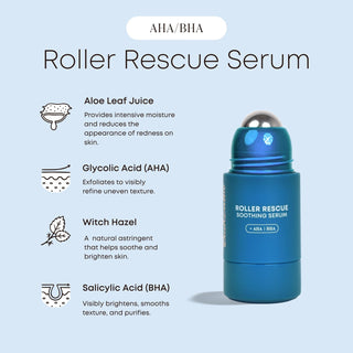 Roller Rescue Soothing Serum with AHA & BHA