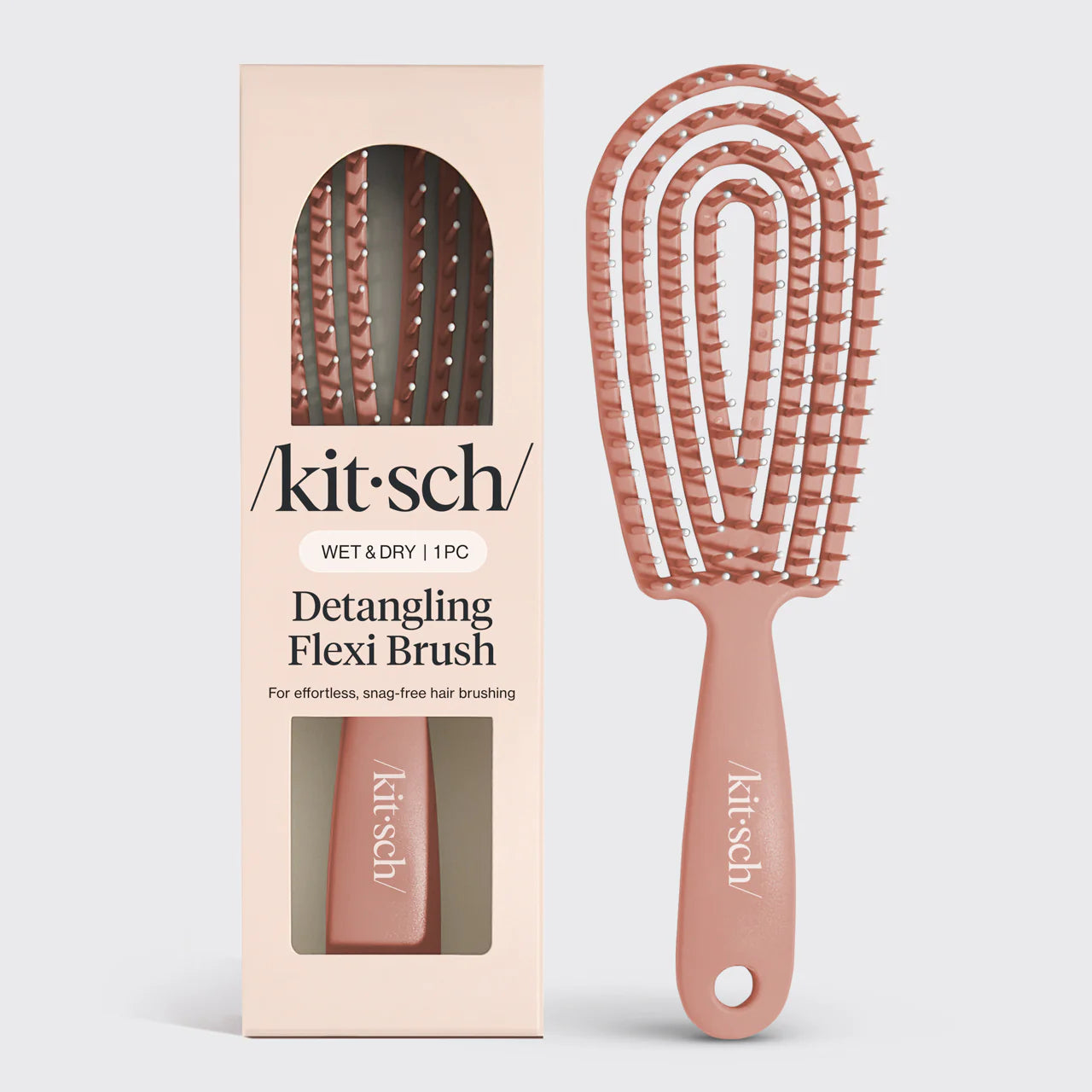 Wet & Dry Detangling Flexi Brush - Terracotta
