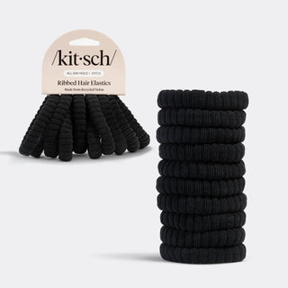 Ribbed Hair Elastics 10pc Sets