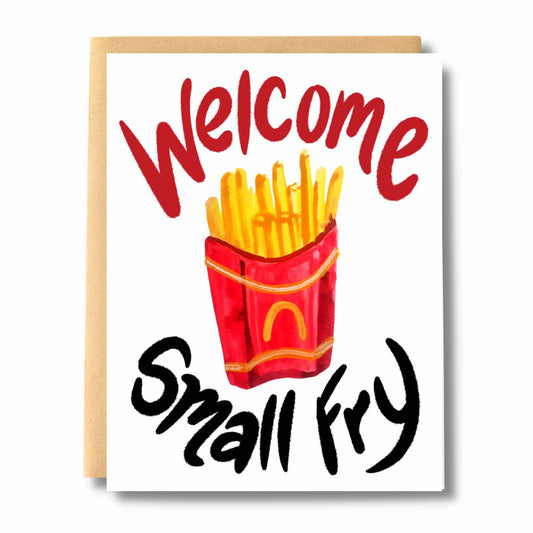 Welcome Small Fry Baby Card: With Card Clasp